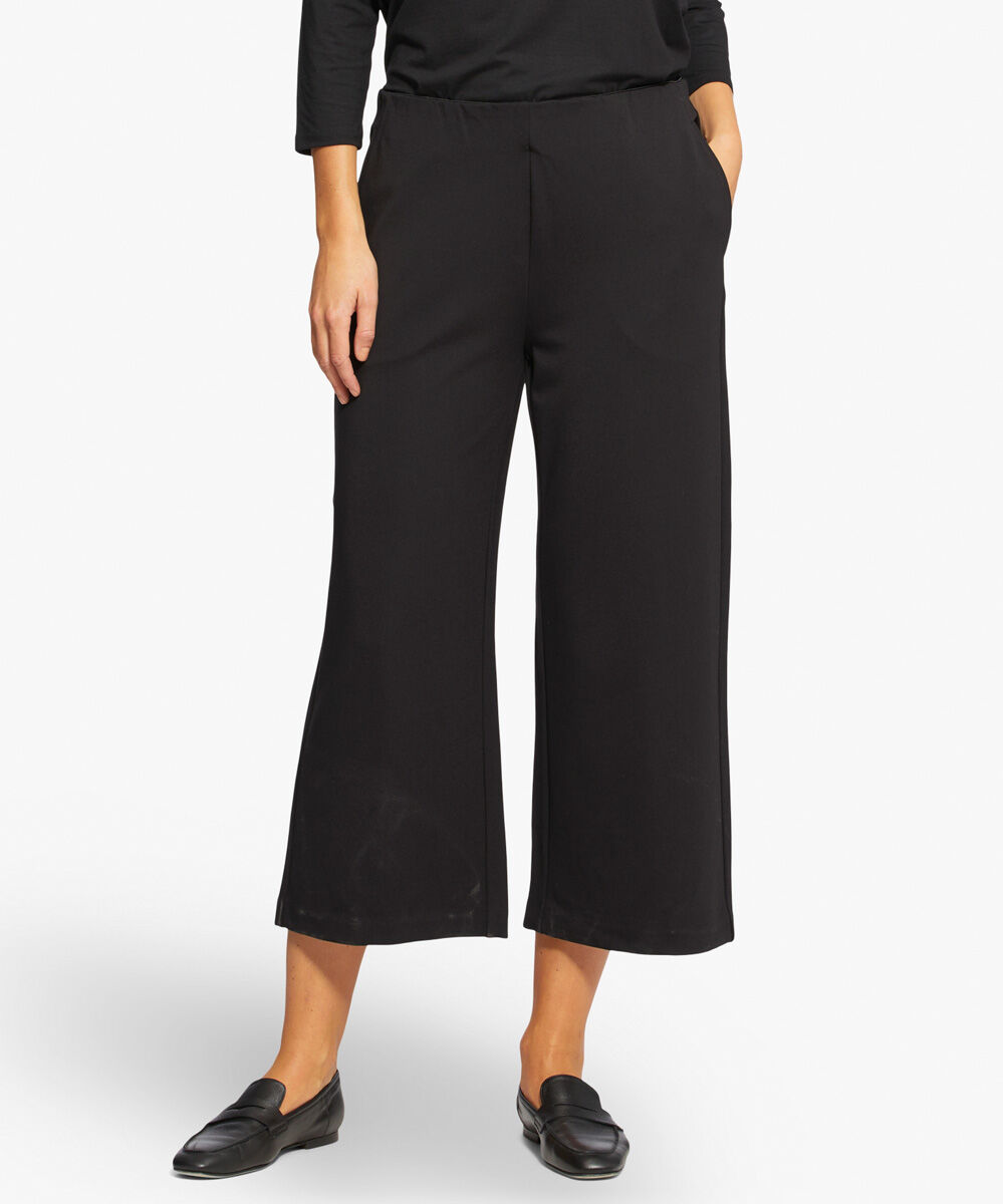 pantalon en jersey &eacute;pais avec poches, Black