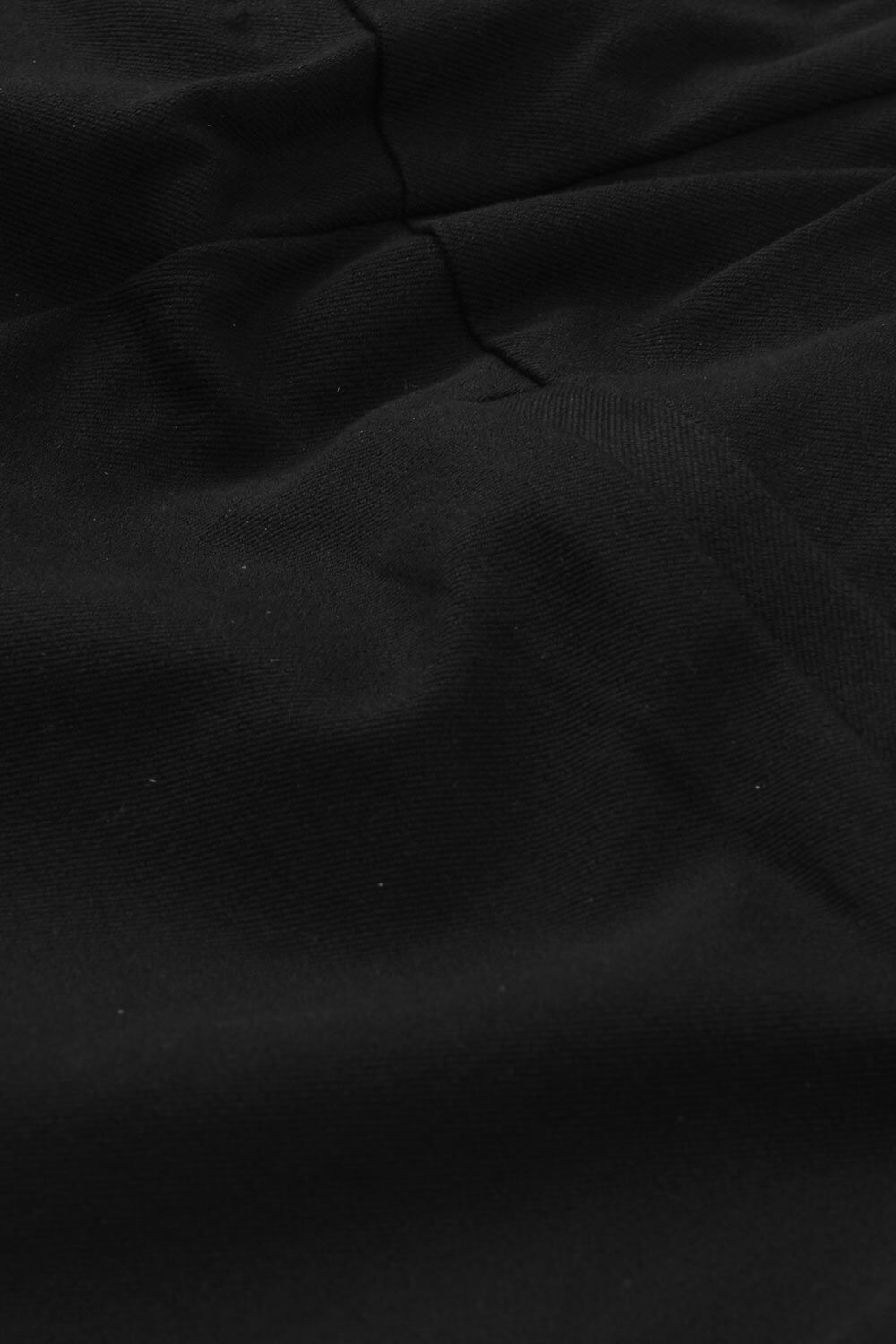 pantalon pr&egrave;s du corps en coton stretch et taille &eacute;lastique, Black