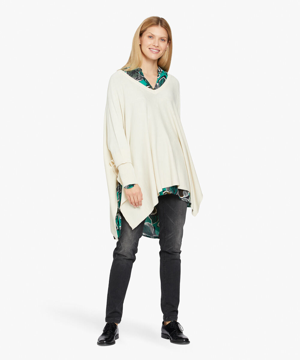 pull en maille oversize &agrave; manches &eacute;troites, Whitecap
