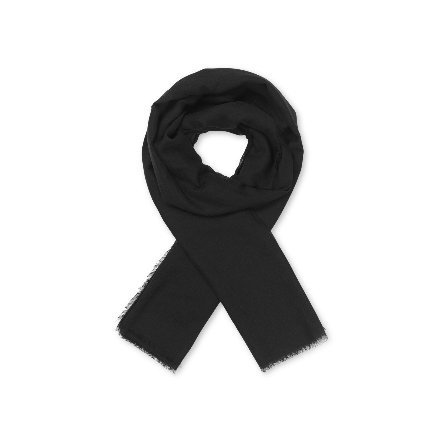 &Eacute;charpe En Coton Doux, Black